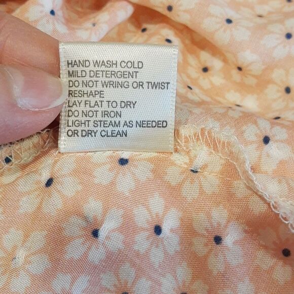 𝅺Love stitch Nordstrom Halter Peach size Large Boho Summer Vibes - Picture 11 of 12